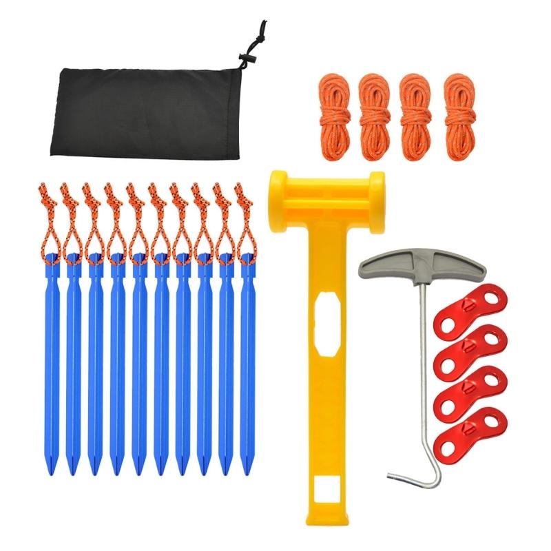 Essential Camping Accessories Durable Aluminum Tent Stakes Versatile Camping Gear for Stability and Convenience