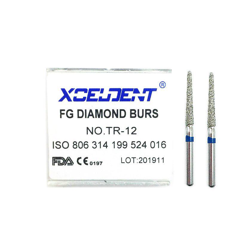 Dental Dimaond Bohrer 1,6mm High Speed ​​Handstück Polieren Diamant Bohrer Bohrer Kit Für Zahnarzt Liefert TR-12