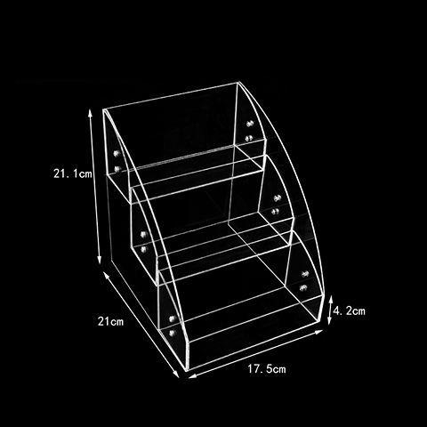 Acrylic Book Display Stand For A5 Ledger Display Rack Ladder Supermarket Stationery Store Book Notebook Display Magazine Holder