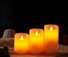 Set of 3 Flickering Flameless Pink LED Candle Battery Operated W/timer Remote Control Velas Artificiales Para Decor Paraffin Wax