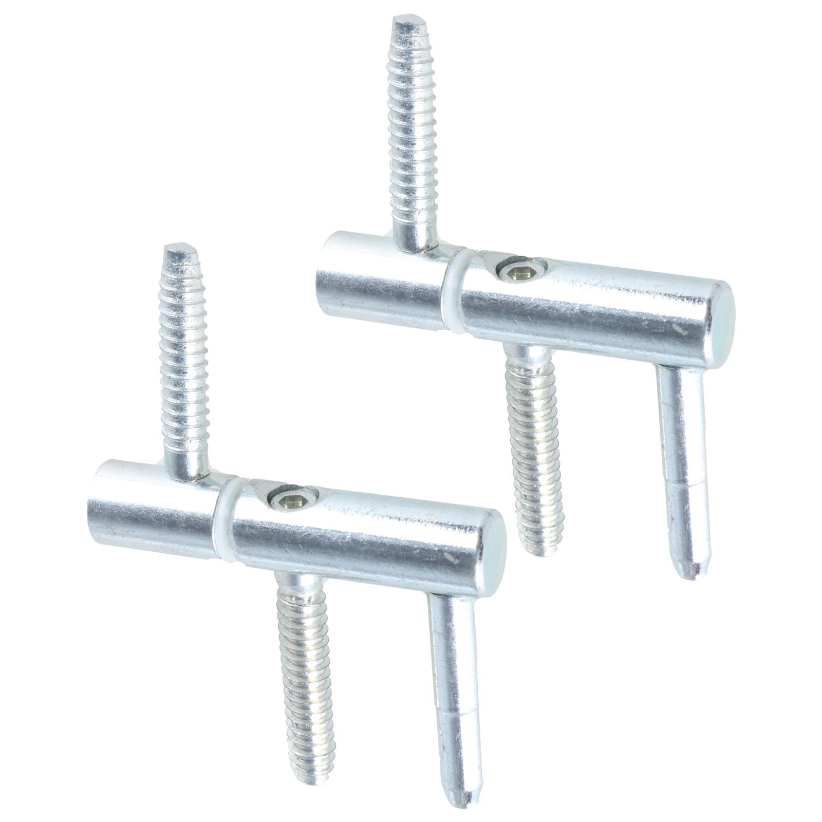 

Set of 2 Heavy Duty Nickel Steel Hinges 360 Degree Rotation & Easy Install Door Hinges with 60kg Support for Wood Doors