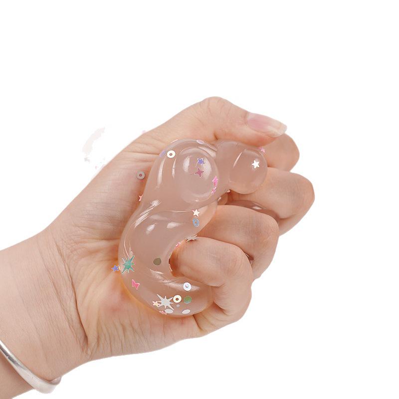 Xiaohongshu Viral Cat Paw Squeeze Toy - Stress Relief, Transparent Jelly Wax, Slow Rebound Decompression Toy