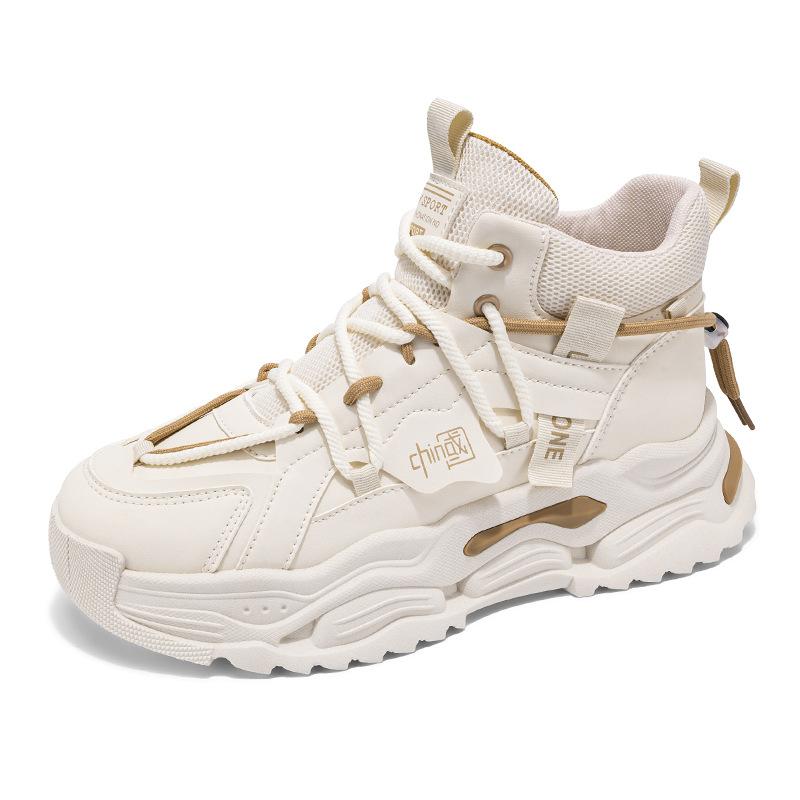 

Новая персонализированная мужская обувь на толстой подошве, высокая модная повседневная обувь, студенческая легкая обувь для утренней пробежки, спортивная обувь, кроссовки мужские 44