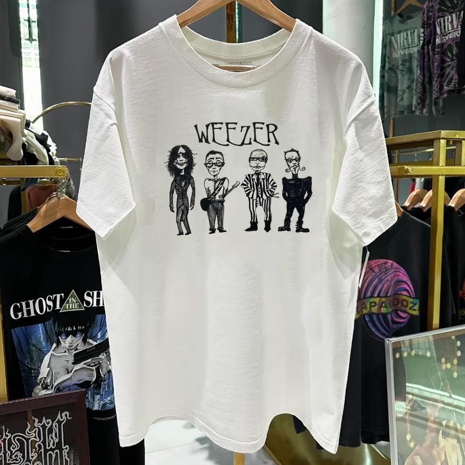 Weezer Adams Family unisex white T-shirt QT6704 XXXL