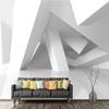 Mural Wallpaper 3D Stereo Space Geometric Building Fresco Living Room TV Study Creative Art Wallpaper