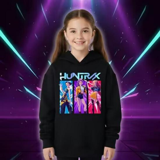 Kids' Demon Hunter Hoodie - Casual, Loose, Warm Sweatshirt for Boys and Girls