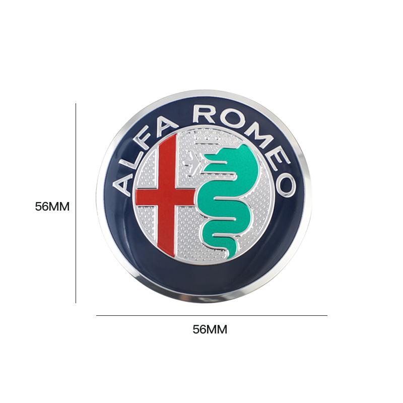 Dla Alfa Romeo 4 szt. 56mm Dekielki do felg Naklejka z emblematem na piastę Naklejka z emblematem Akcesoria samochodowe Dla Alfa Romeo 4C 159 166 Giulia 156 14