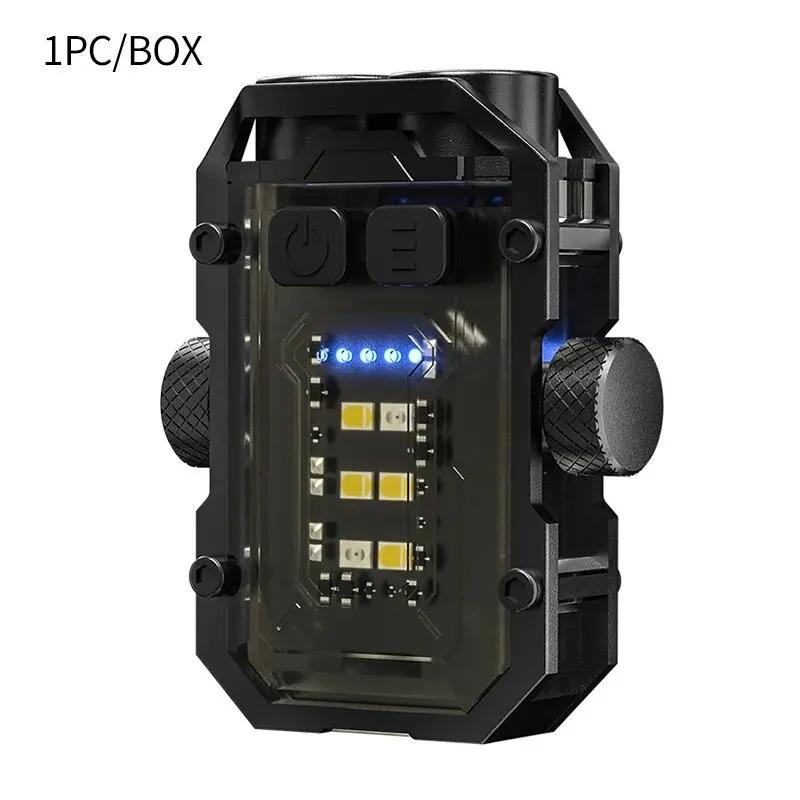 Super Bright Powerful Pocket Torch Light LED Multifunctional Linterna Magnetic COB LED EDC Mini Keychain Flashlight Rechargeable