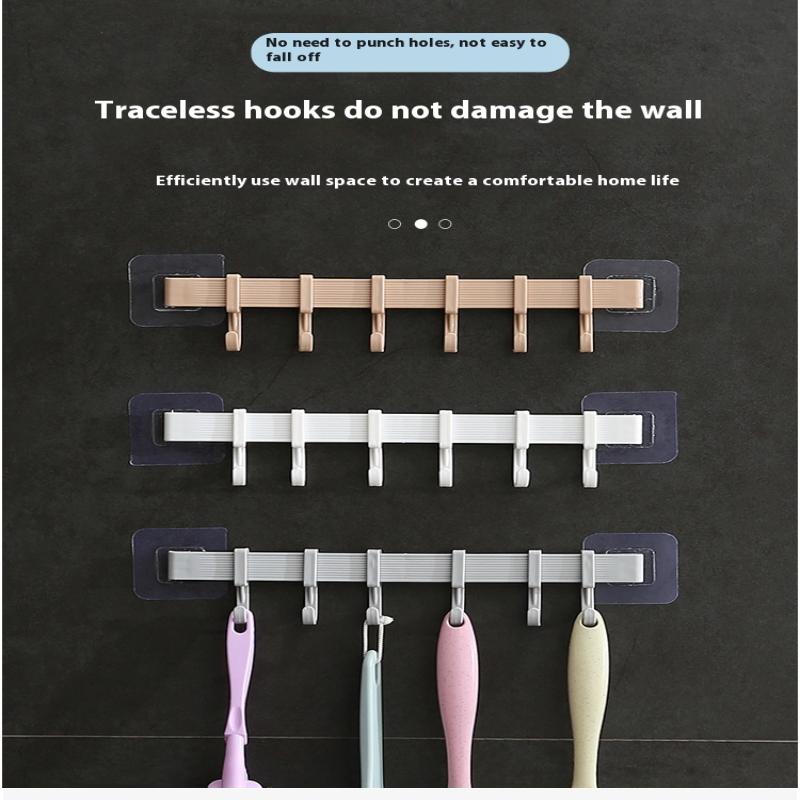 Küchenhakenleiste Bohrfrei Hängestange Stark Klebend Badezimmer Wandhaken Handtuchhalter