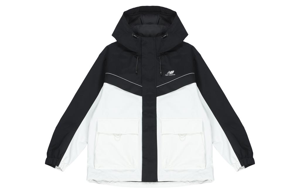 New Balance Jackets Unisex Black Hooded Moderate Other 5AC39333-BK