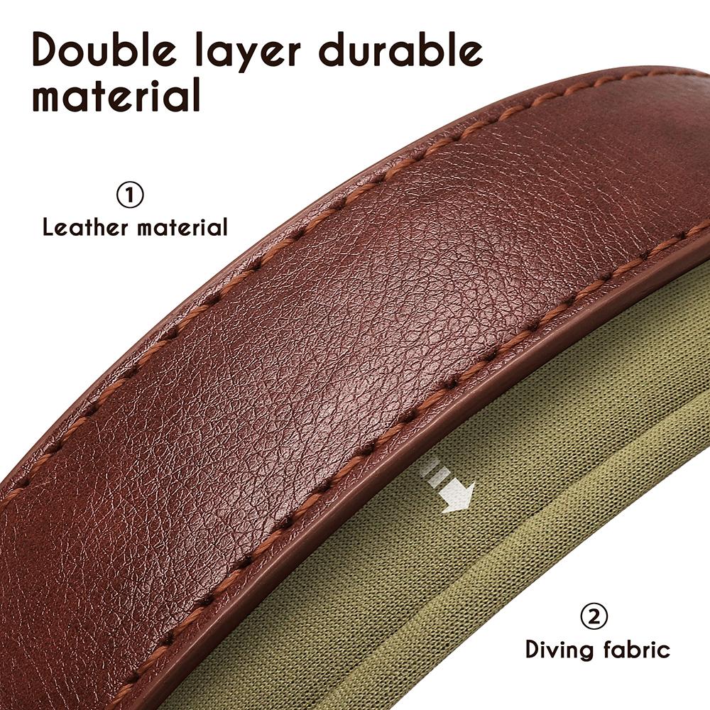 Custom PU Leather Dog Collar Free Engraving Dog Collars Adjustable Pet Pitbull Necklace Soft Padded for Small Medium Large Dogs