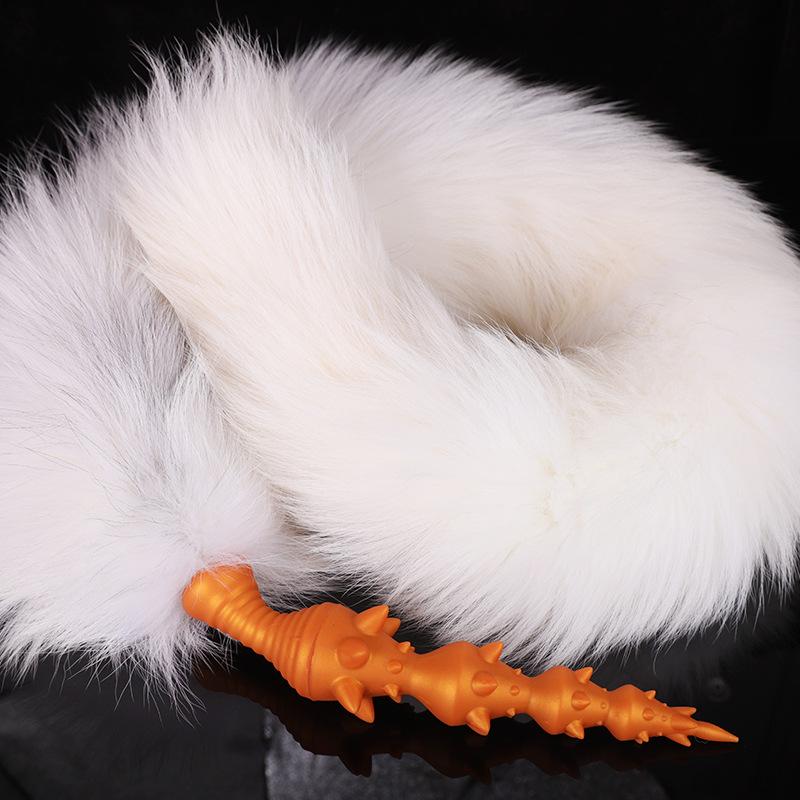 Wolf Tooth Long Tail Soft Anal Plug for Men & Women - Cosplay Role-playing Adult Stimulation