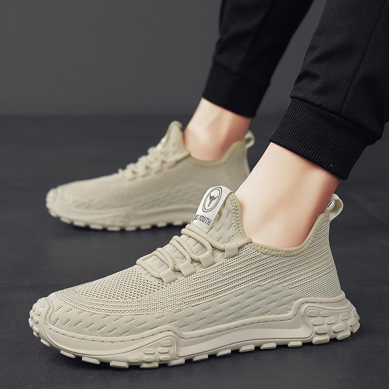 

2025 new summer mesh fly-woven shoes soft-soled sports and leisure shoes jogging hiking non-slip thin fashion trendy shoes 39