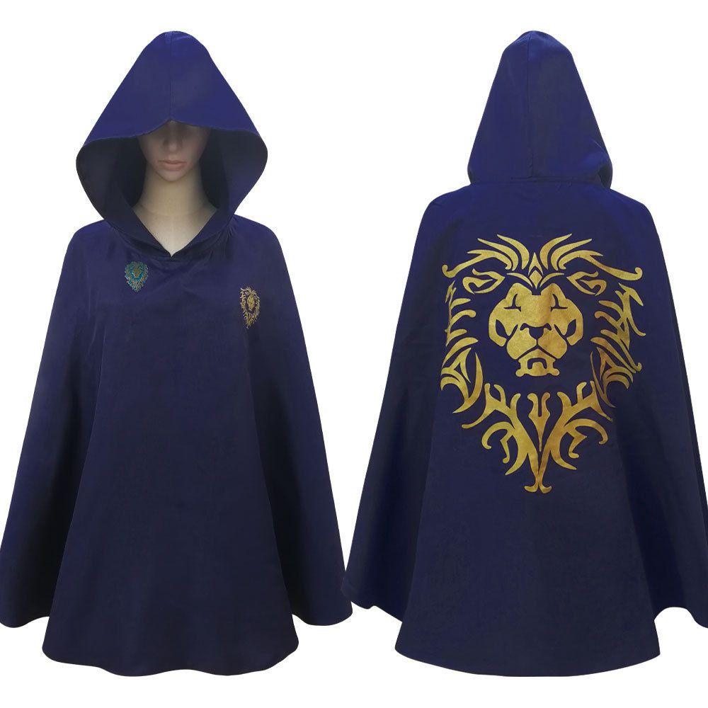 Of Warcraft World Union Camp Cosplay Costume Fitting Cape Halloween Red And Blue
