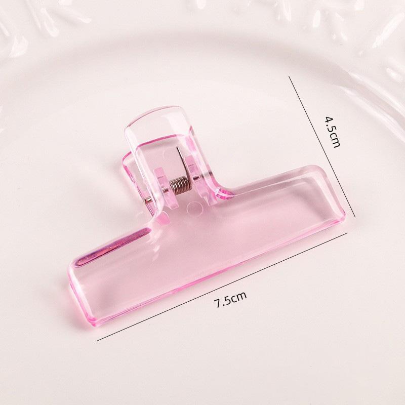 1Pcs Transparent Clip Acrylic Hand Account Large Clip Long Tail Folder for Student Office Test Paper Folder Holder