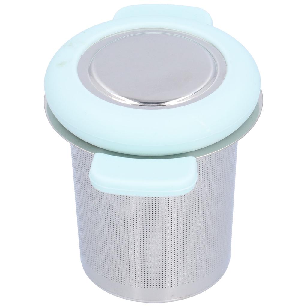Tea Infuser Stainless Steel Reusable Tea Strainer with Double Silicone Handle for Home Office