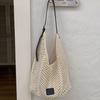 Woven hollow bag women's new seaside vacation style travel tote bag beach bag shoulder armpit bag tide