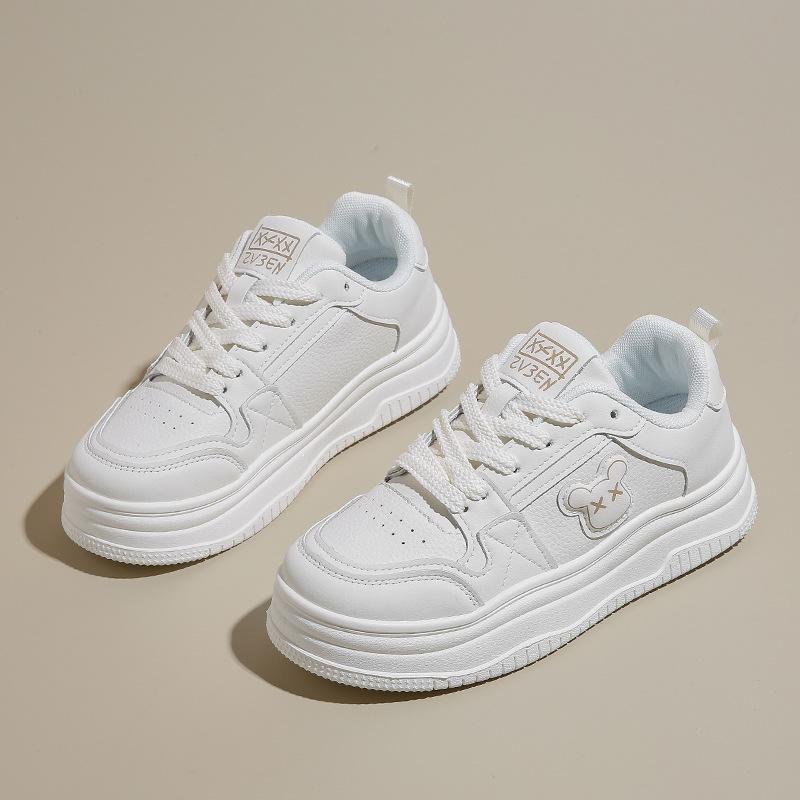 

Летние новые маленькие белые туфли женские интернет-знаменитость студенческие на шнуровке кеды на плоской подошве спортивные повседневные женские 40