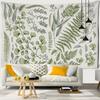 VIKAMA Boho Floral Greenery Tapestry Fern Leaf Natural Landscape Wall Hanging Aesthetic Home Decor