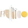Set di 42 Pezzi di Strumenti per Artigianato in Ceramica e Argilla, Kit Combinato di Strumenti per Modellare, Intagliare e Scultura