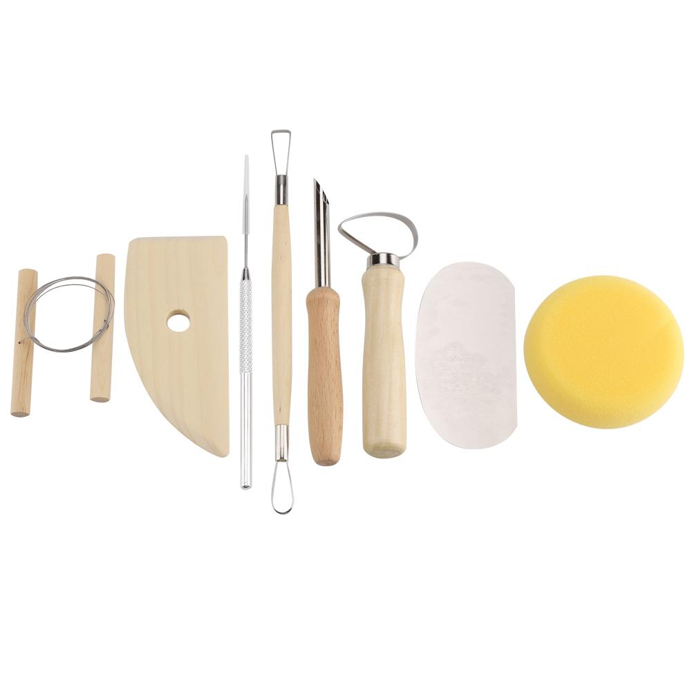 Set di 42 Pezzi di Strumenti per Artigianato in Ceramica e Argilla, Kit Combinato di Strumenti per Modellare, Intagliare e Scultura