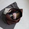 Women Large Capacity Relaxed Suede Tote Bucket Shoulder Bag For Daily Commute