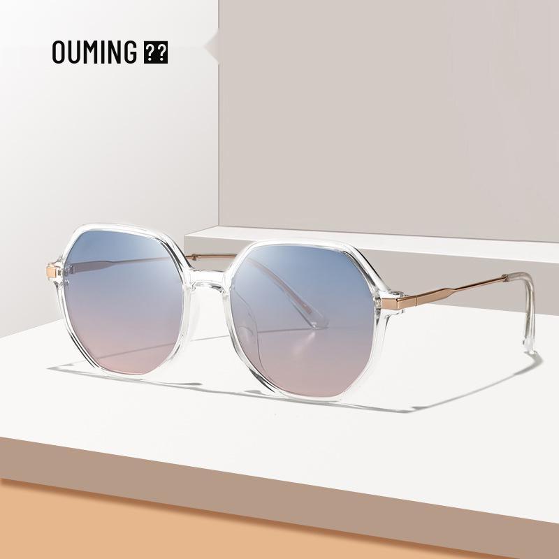

Oming Women s Polarized Anti-UV Acetate Square Sunglasses - Model 6230