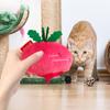 Jouet en Peluche à Herbe à Chat Jouets à Herbe à Chat Concombre Rempli Jouets à Mâcher Doux Fournitures pour Animaux Jouets Croquants Interactifs pour Chatons et Chats d'Intérieur