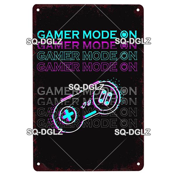 Game Rules Metal Sign Metal Poster Tin Sign Plaque Metal Vintage Wall Decor for Bar Pub Club Man Cave Metal Signs(20x30cm)