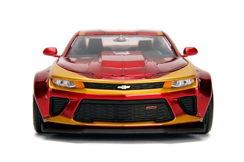 JADA TOYS MARVEL AVENGERS IRON MAN 2016 CHEVY Avengers Iron Man 2016 Chevy Camaro JADA TOYS Scale 124SCALE - & CAMARO" "Marvel & 124