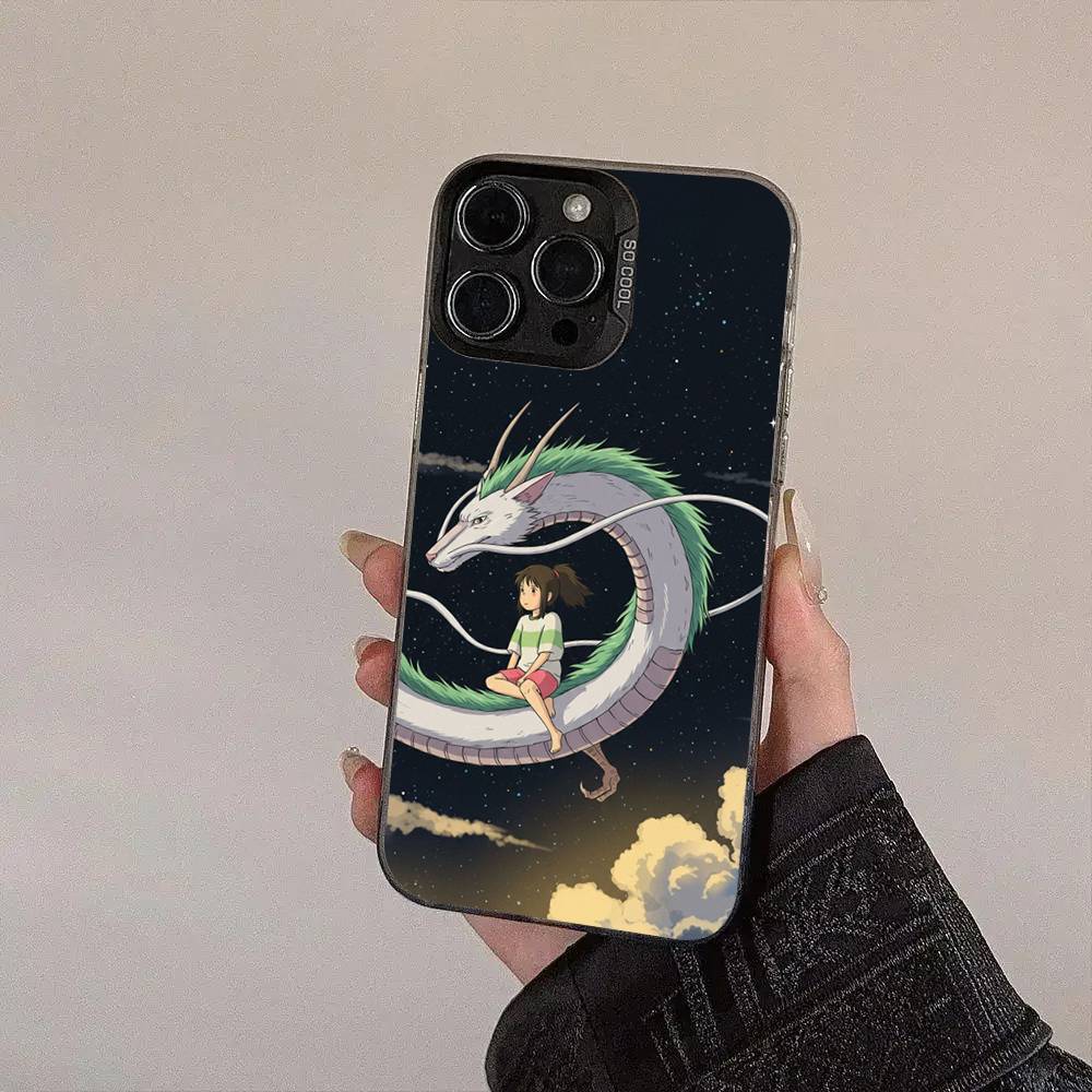 S-Spiriteds Flower A-Away Cover For IPhone 17Air 16 15 14 13 12 11 Pro Max X XS XR Plus Colorful Silver Phone Case