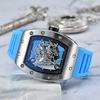 Barrel-shaped Hollow Through Bottom European and American Pointer Business Men's Quartz Watch