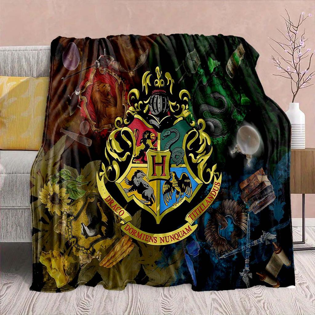 Harry Potter Magic Owl Flannel Blanket - Soft Warm Perfect for Sofa, Bedding Camping Travel Office Home Decor -QJY