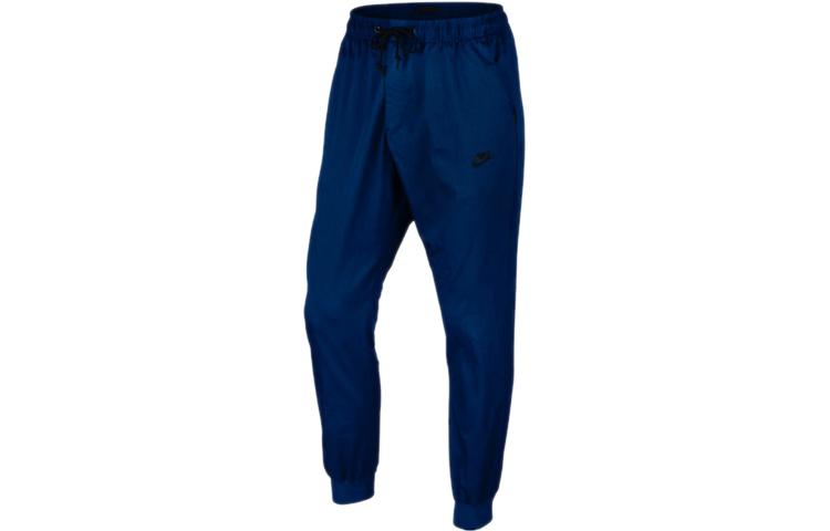 

Nike Knitted Sweatpants Men s Blue Moderate Straight Fit Pants 805099-414 S