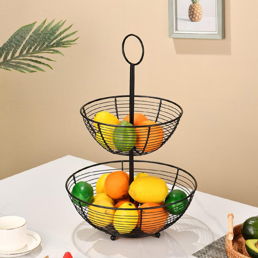 TIERED BASKET FRUIT PLATE LOFT E-8129
