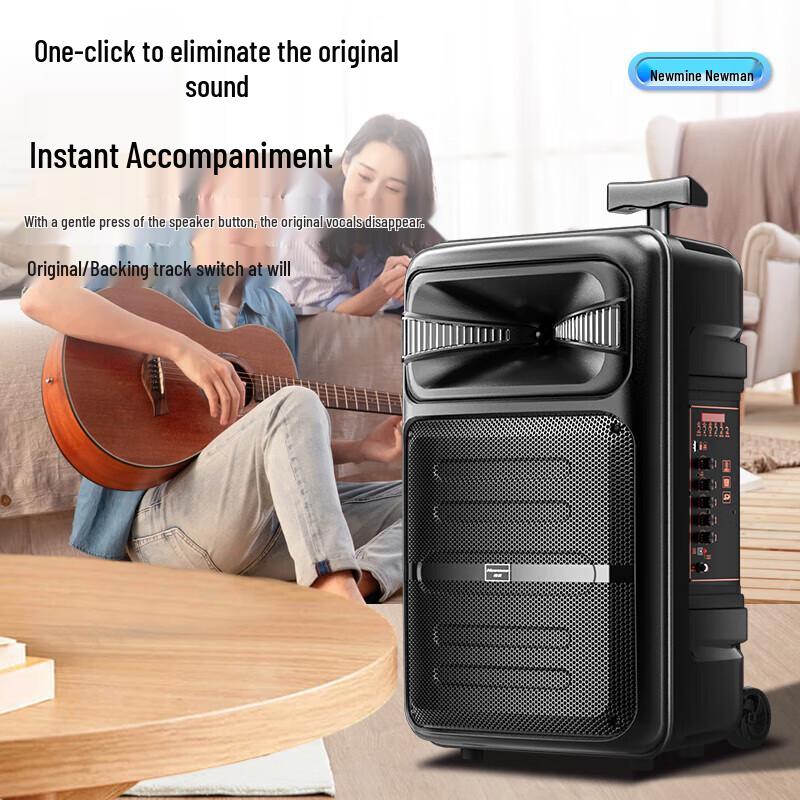 Newmine A12 Outdoor Portable Bluetooth Trolley Speaker