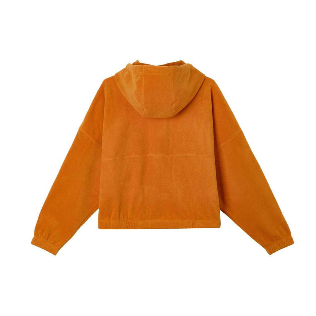 Nike Therma-Fit One Solid Color Hooded Casual Zip Fleece Jacket Women Jackets Campfire-Orange FB5639-893
