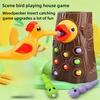 Woodpecker Feeding Game Toy, Montessori Magnetic Puzzle For Fine Motor Skills, Educational Bird Catching Insects Toy For Kids