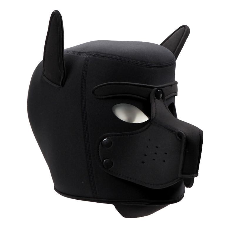 Puppy Hood Halloween Role Play Dog Mask Cosplay Full Head Cover Couples Toys Sex