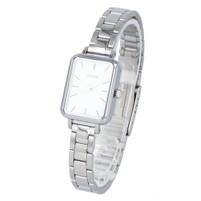 Casio Standard Cheap Casio Chipkashi Watch Ladies Brass Metal Silver White LTP-V009D-7E