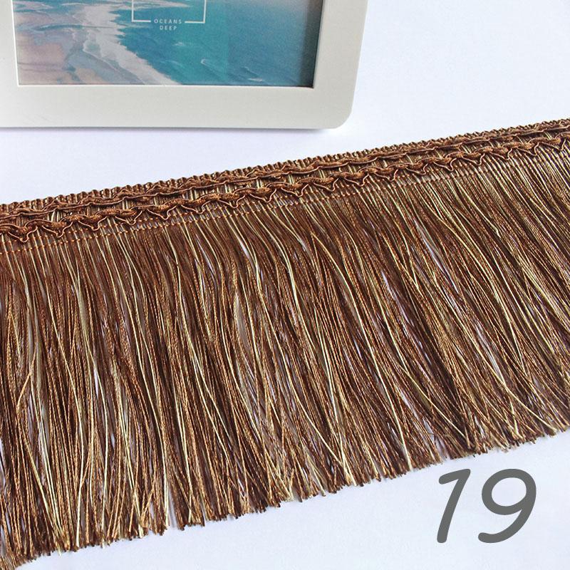 12M Fringed Lace Handmade 16cm Wide Polyester Tablecloth Pillow Trim Tassel Diy Stage Garment Curtain Sewing Accessories
