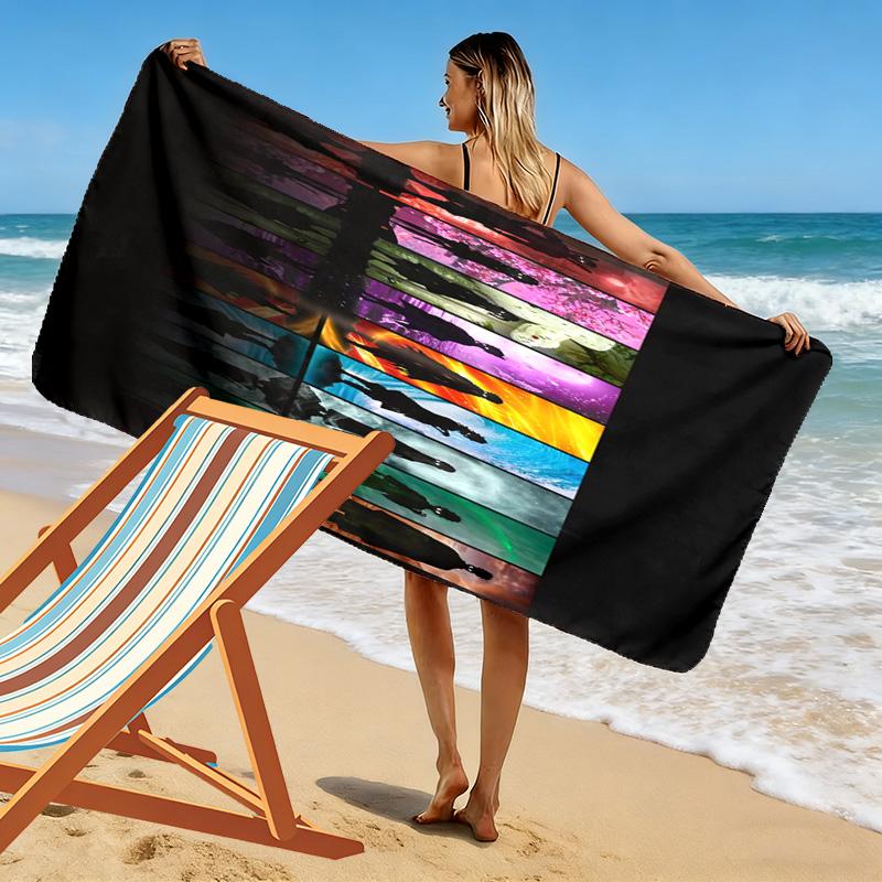 Anime Fusion Power Passion Beach Towel Soft Beach Swim Absorbent Bath Towel Seaside Outdoor Picnic Beach Mat Travel and Vacation Towels Beach Towel