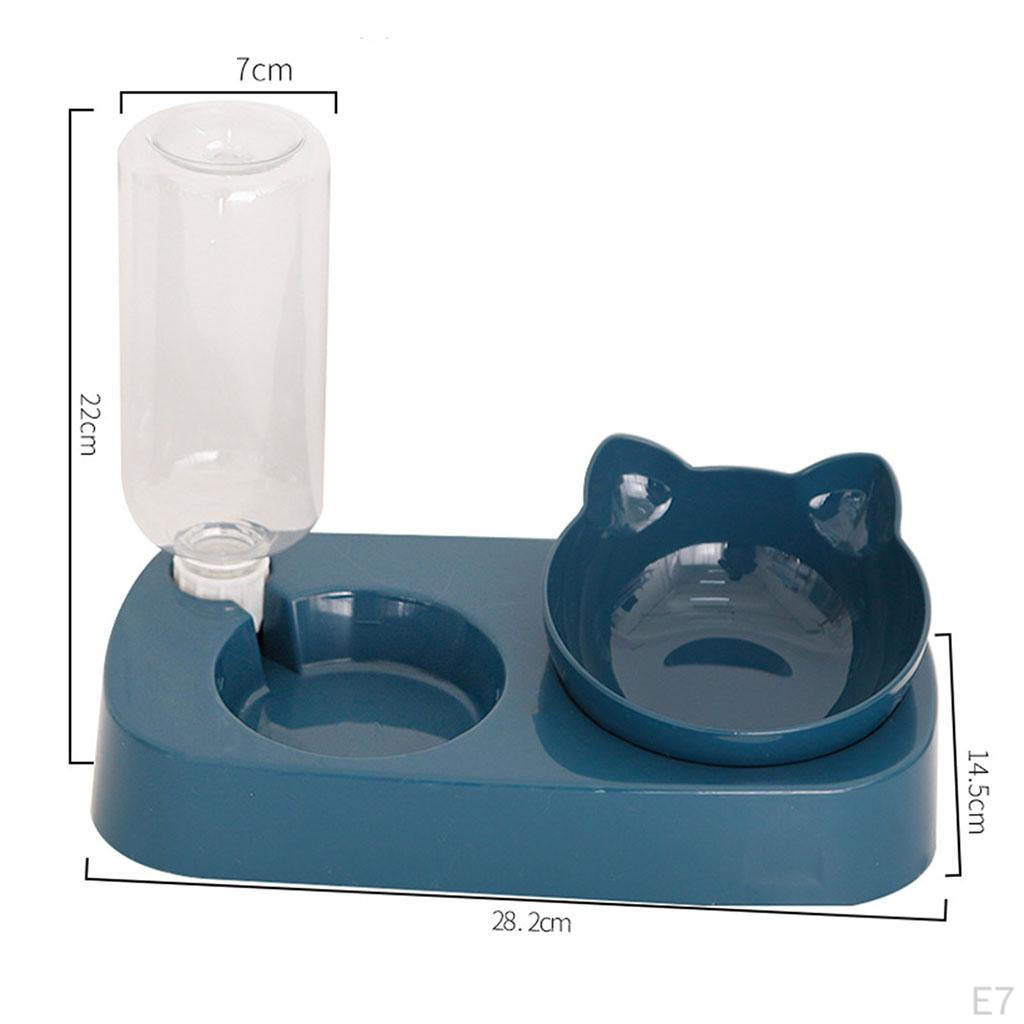 Cat Bowls Automatic Pets Feeder Food Dispenser