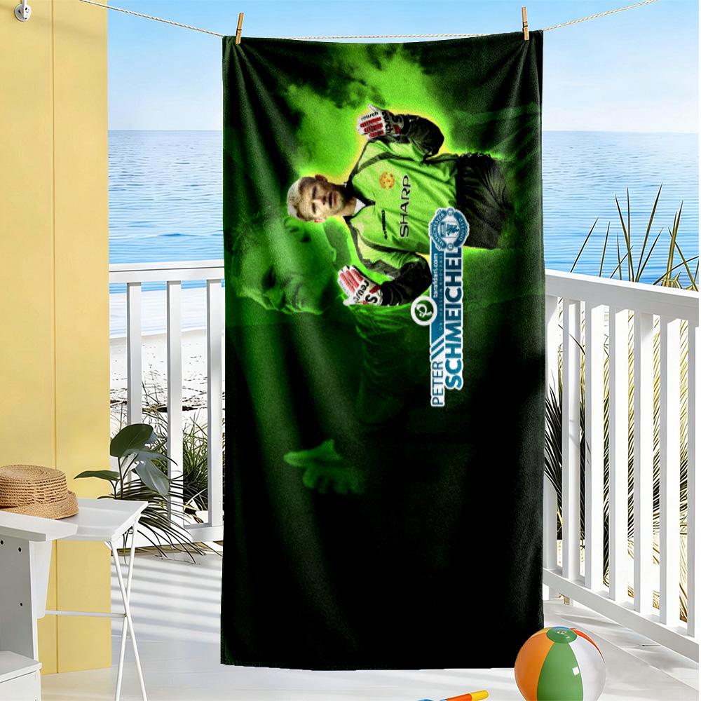 Football Players Action Beach Towel Soft Durable Quick-Dry Comfortable Lightweight