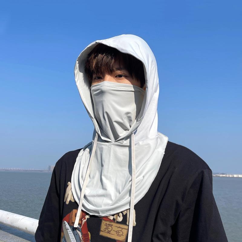 Unisex Face Mask, Hat, Integrated Neck Protection, Full Face Cycling Equipment, Headgear, Ice Silk Scarf