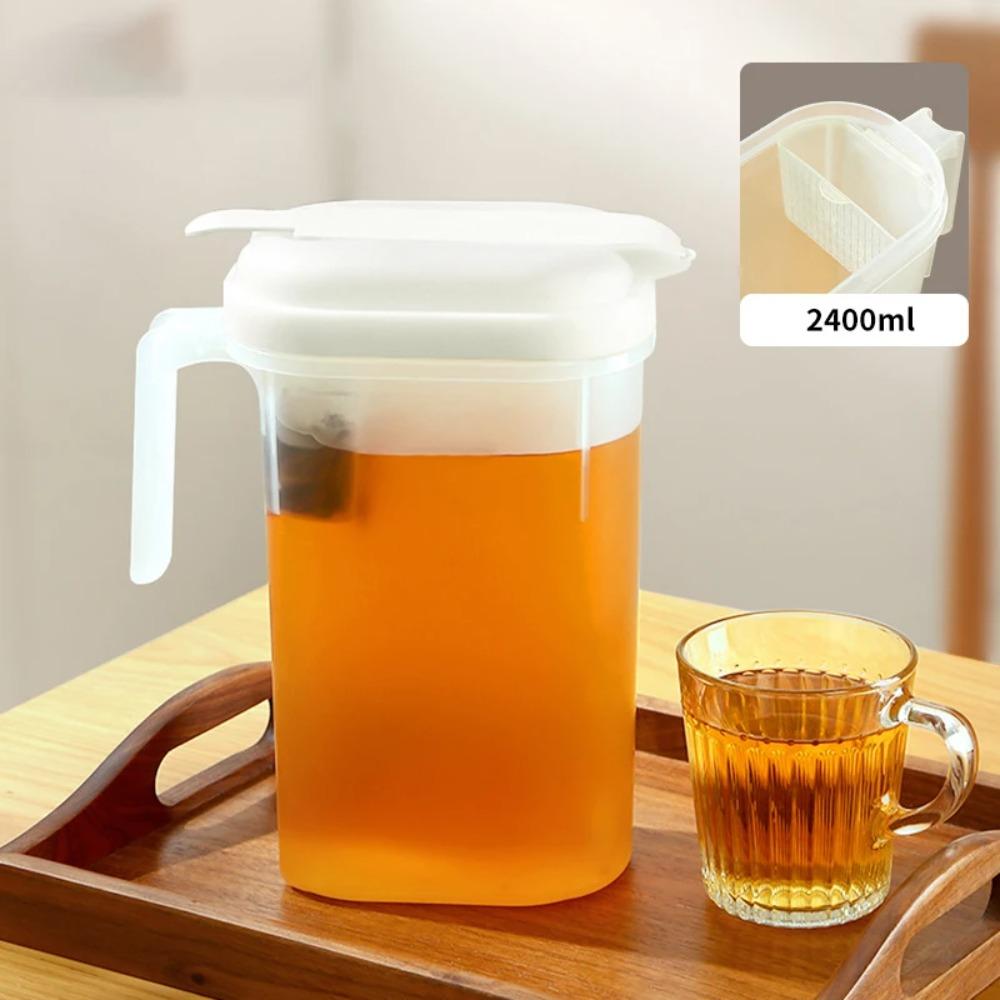High Temperature Resistance Cold Kettle 1800/2400ml Water Jug Fruit Tea Bucket  Refrigerator