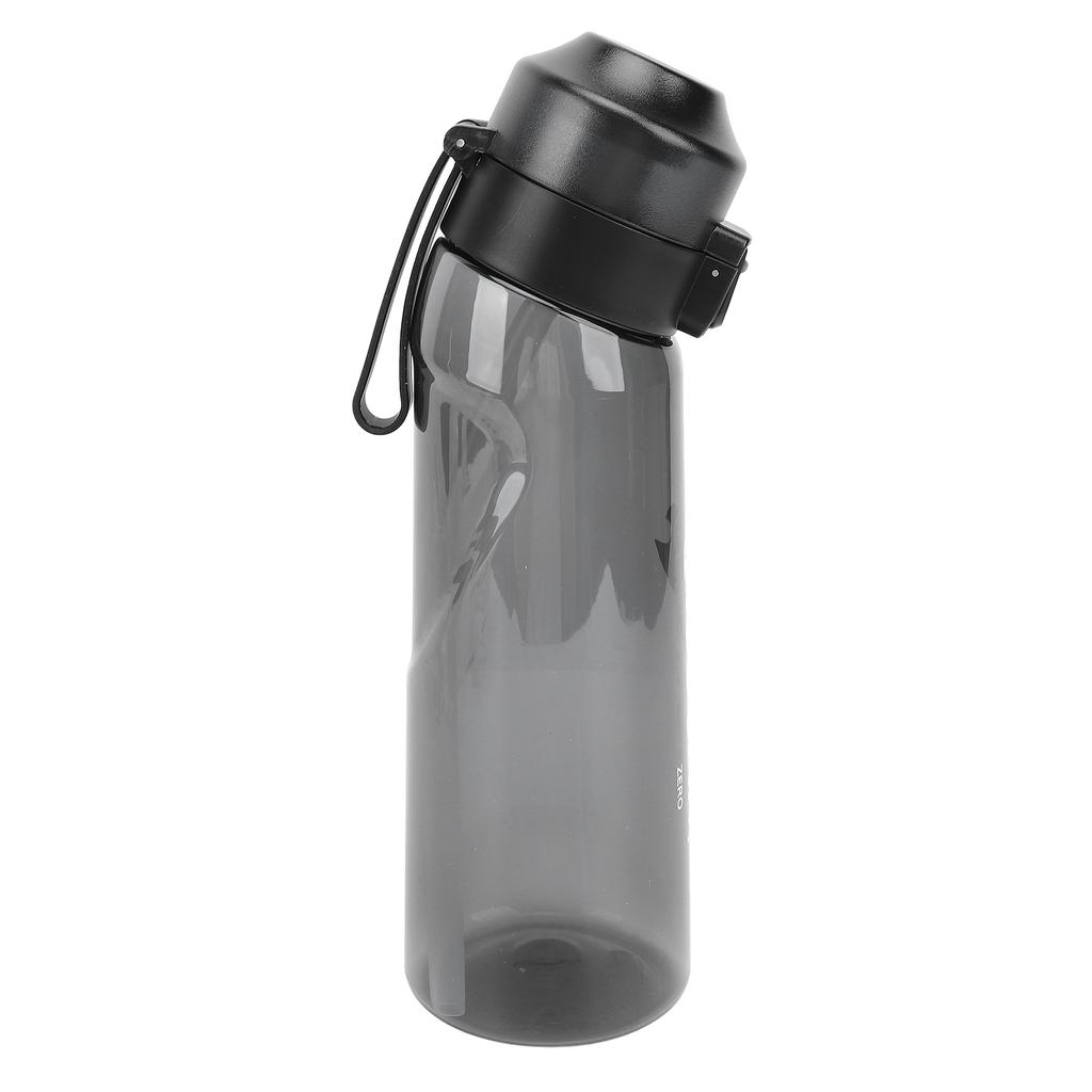 650ml Air Scent Water Bottle Straw Scent Water Cup with 2 Rings for Hiking Picnic Outdoor Travel