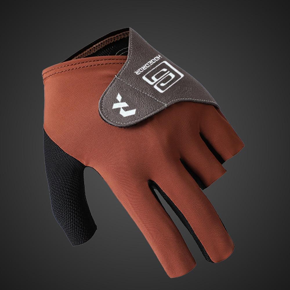 Left Hand Half Fingers Glove Non Slip Billiard Training Gloves Billiards Glove  Fitness Accessories