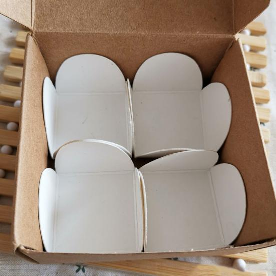 50Pcs Chocolate Tray Portable Kraft Paper Chocolate Spacer for Home