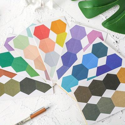 4 Sheet/96pcs Candy Color Index Sticky Notes Notebook Planner Accessories Tool Index Sticky Sticker Message Notes Scratch Pad